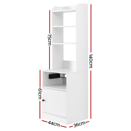 Artiss Bedside Table Nightstand Charging Station.