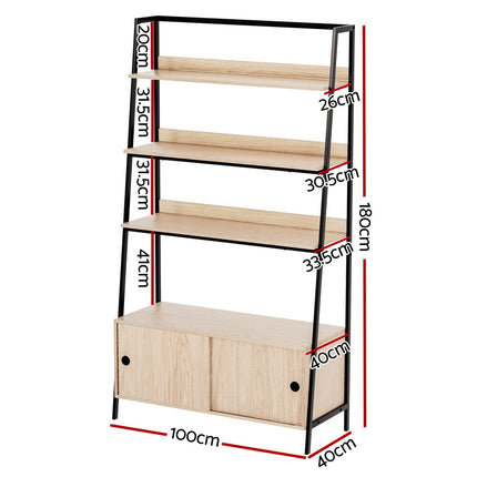 Artiss Bookshelf 5 Tier Cube Cabinet MIRA Oak.