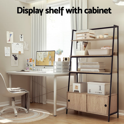 Artiss Bookshelf 5 Tier Cube Cabinet MIRA Oak.