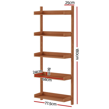 Artiss Bookshelf Floating Shelf  CAPIZ Oak.