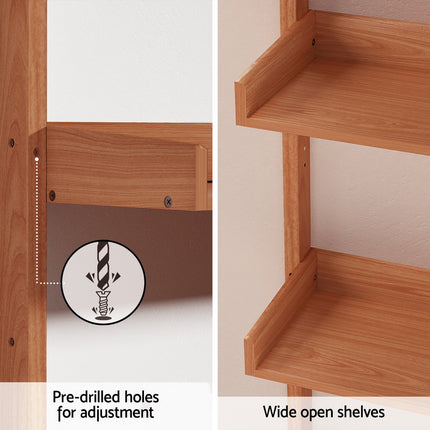 Artiss Bookshelf Floating Shelf  CAPIZ Oak.