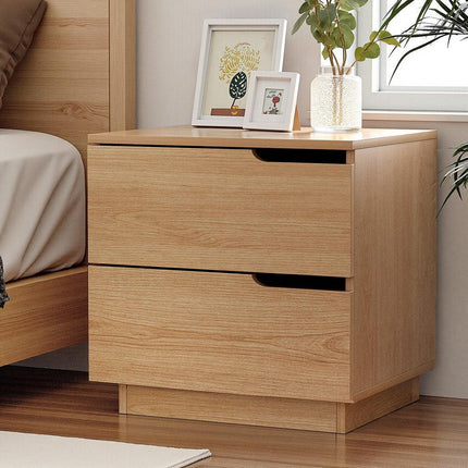 Artiss Bedside Table 2 Drawers Nightstand Pine.