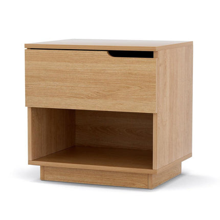 Artiss Bedside Table 1 Drawer 1 Shelf Nightstand Pine.