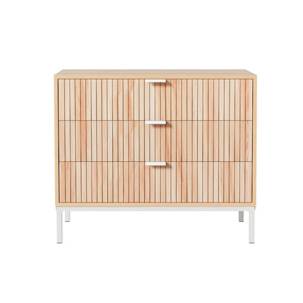 Artiss 3 Chest of Drawers  - LURA Pine.
