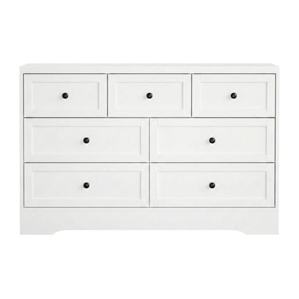 Artiss 7 Chest of Drawers Dresser Table White.