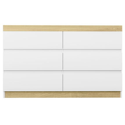 Artiss 6 Chest of Drawers Cabinet Dresser Table Tallboy Storage Bedroom White.