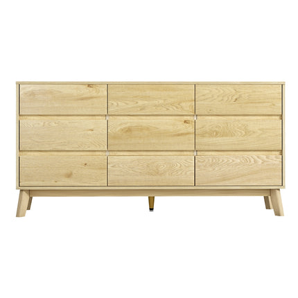 Artiss 9 Chest of Drawers Tallboy Cabinet - XAVI Pine.