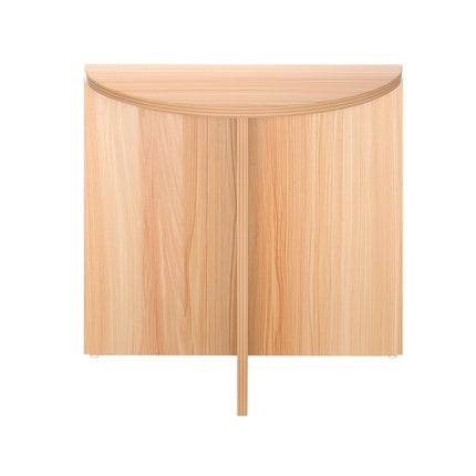Artiss Coffee Table Semi-circle 48CM Pine Elva.