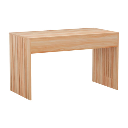 Artiss Coffee Table Rectangle Fluted Side 100CM.