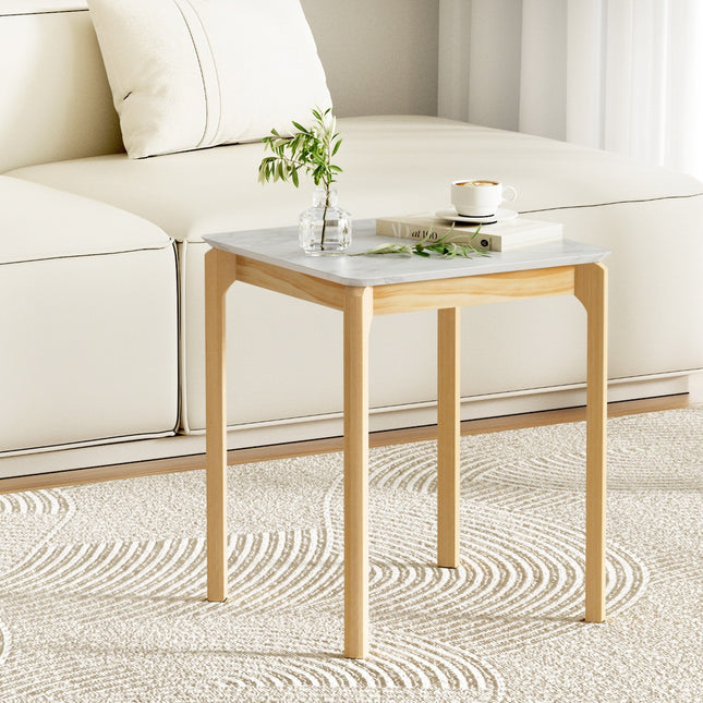 Artiss Coffee Table Marble Effect Square.