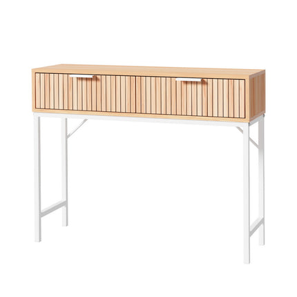 Artiss Console Table 2 Drawers 92CM.