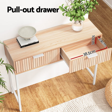 Artiss Console Table 2 Drawers 92CM.