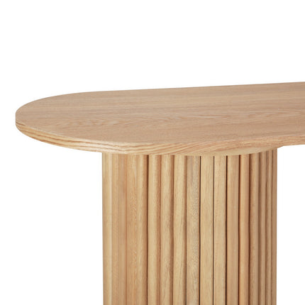 Artiss Console Table Oval 115CM Pine Blake.