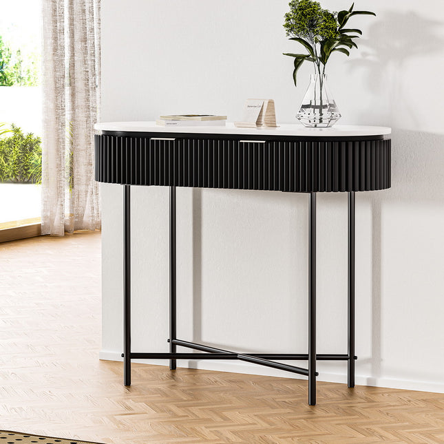 Artiss Console Table 2 Drawers 100CM.