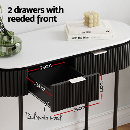 Artiss Console Table 2 Drawers 100CM.