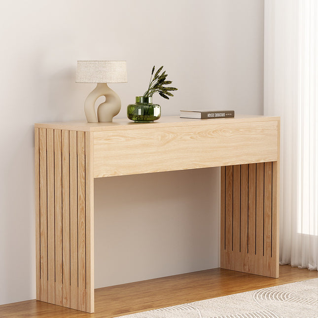 Artiss Console Table Hallway Fluted 120CM Pine.