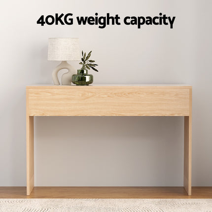 Artiss Console Table Hallway Fluted 120CM Pine.