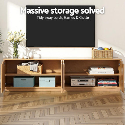 Artiss Storage Ottoman Blanket Box 140cm Fluted Black.