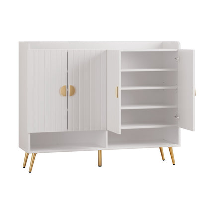 Artiss Shoe Rack Cabinet 5 Tiers 30 Pairs White.