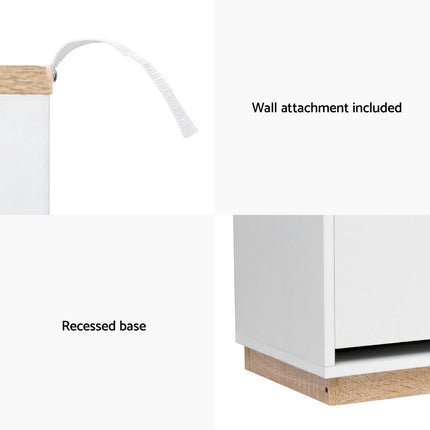 Artiss Shoe Rack Cabinet 3-Tier 45 Pairs White.