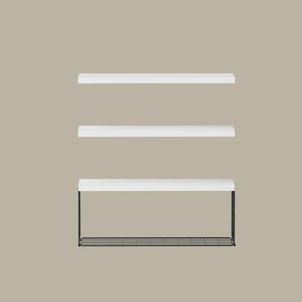 Artiss Floating Wall Shelf Set of 3 White.
