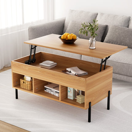 Artiss Coffee Table Lift-top Oak.