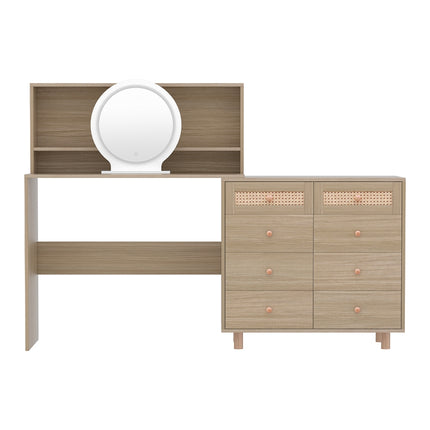 Artiss Bed Frame Bed Head Headboard King Velvet IRIS Beige.
