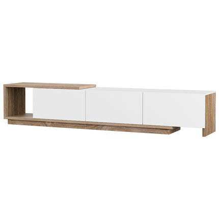Artiss TV Cabinet Entertainment Unit Stand Extendable White Oak.