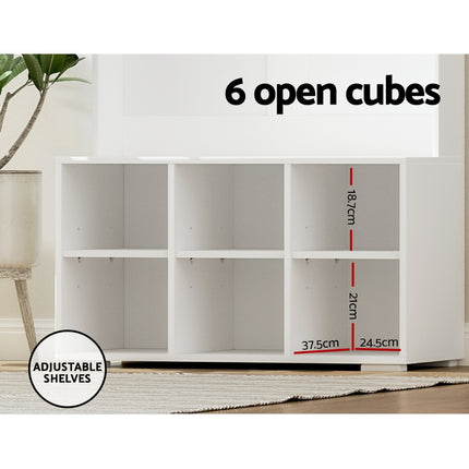 Artiss Shoe Rack Cabinet Hall Tree Coat Rack 180CM White.
