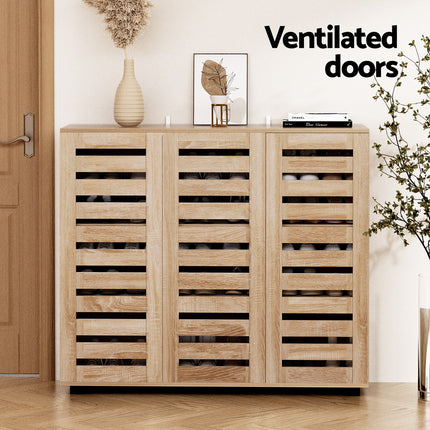 Artiss Shoe Rack Cabinet 30 Pairs Adjustable Shelf.