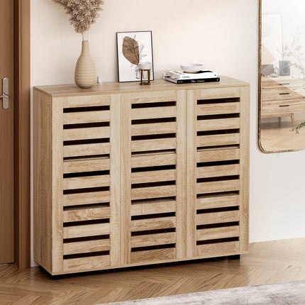 Artiss Shoe Rack Cabinet 30 Pairs Adjustable Shelf.