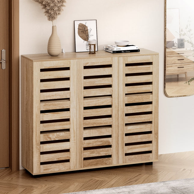 Artiss Shoe Rack Cabinet 30 Pairs Adjustable Shelf.