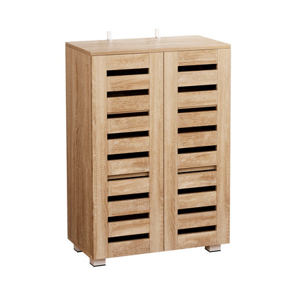 Artiss Shoe Rack Cabinet 20 Pairs 5-tier Wood Alster.