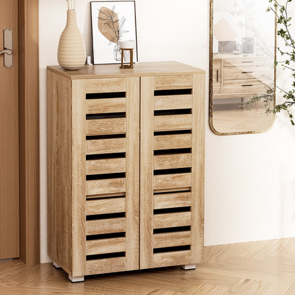 Artiss Shoe Rack Cabinet 20 Pairs 5-tier Wood Alster.