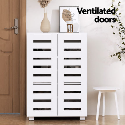 Artiss Shoe Rack Storage Cabinet 20 Pairs 5-tier White Alster.