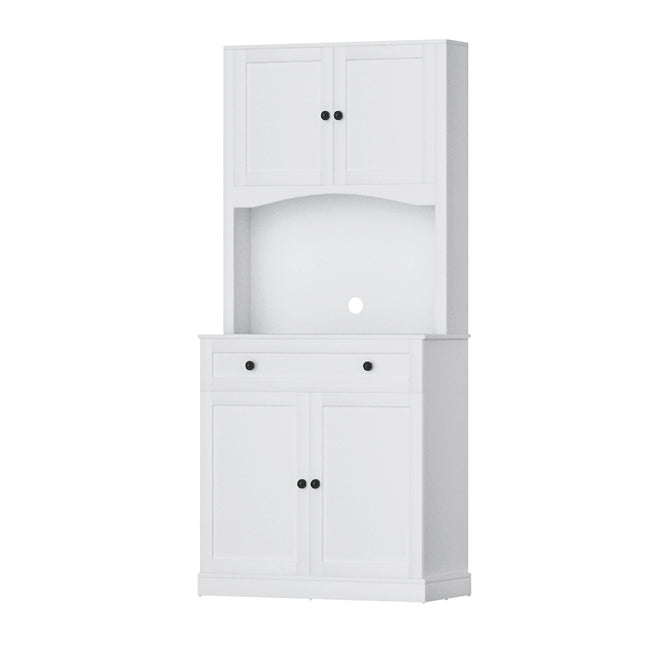 Artiss Buffet Sideboard Cabinet Cupboard Pantry Storage Shelves Hutch White.