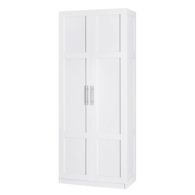 Artiss 2 Door Buffet Sideboard Cupboard Cabinet Pantry White.