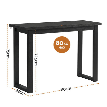 Artiss Console Table 110CM Black.