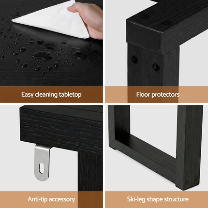 Artiss Console Table 110CM Black.