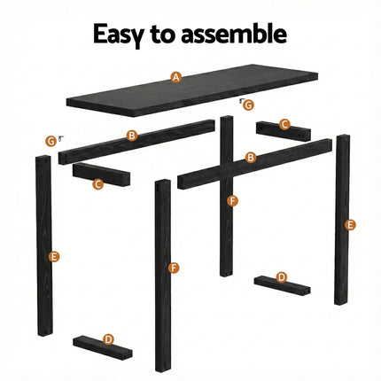 Artiss Console Table 110CM Black.