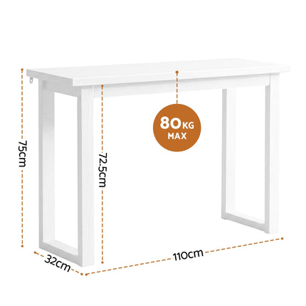 Artiss Console Table 110CM White.