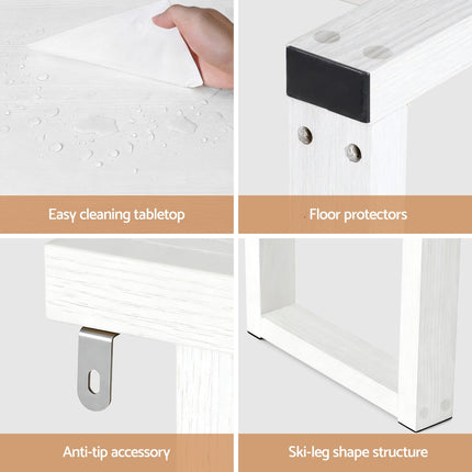 Artiss Console Table 110CM White.