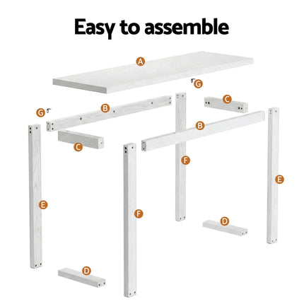 Artiss Console Table 110CM White.