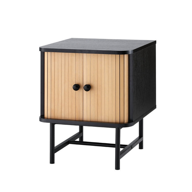 Artiss Bedside Table with Sliding Doors BORIS.