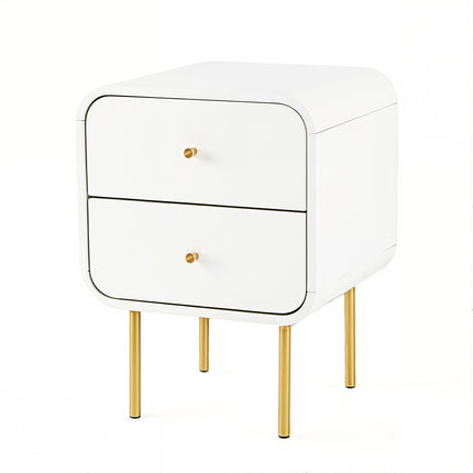Artiss Bedside Table 2 Drawers Side End Table Nightstand White.