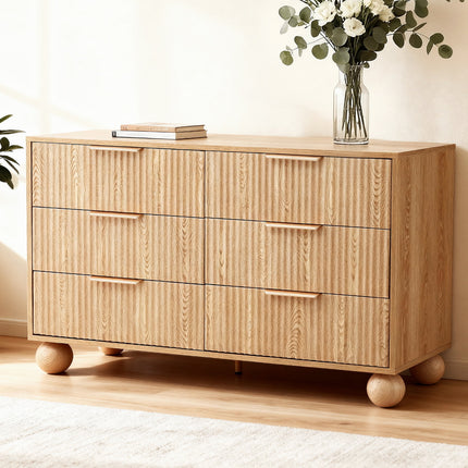 Artiss 6 Chest of Drawers Dresser Tallboy Pine.