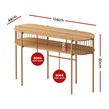 Artiss Console Table 124CM Pine.