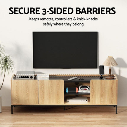 Artiss TV Unit Entertainment Unit Storage Cabinet Shelf 160cm Pine.