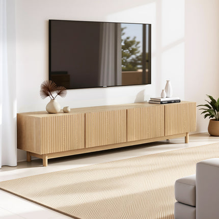 Artiss TV Unit Entertainment Unit Storage Cabinet 180cm Pine.
