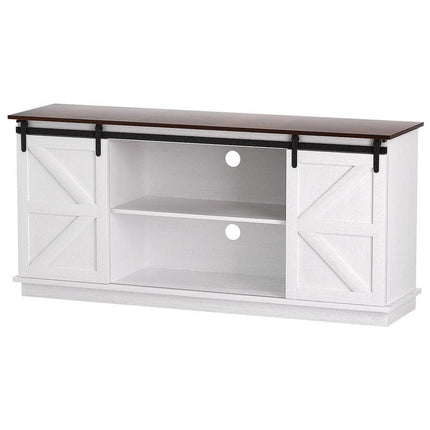 Artiss Buffet Sideboard Storage Cabinet Kitchen Cupboard Sliding Doors White.